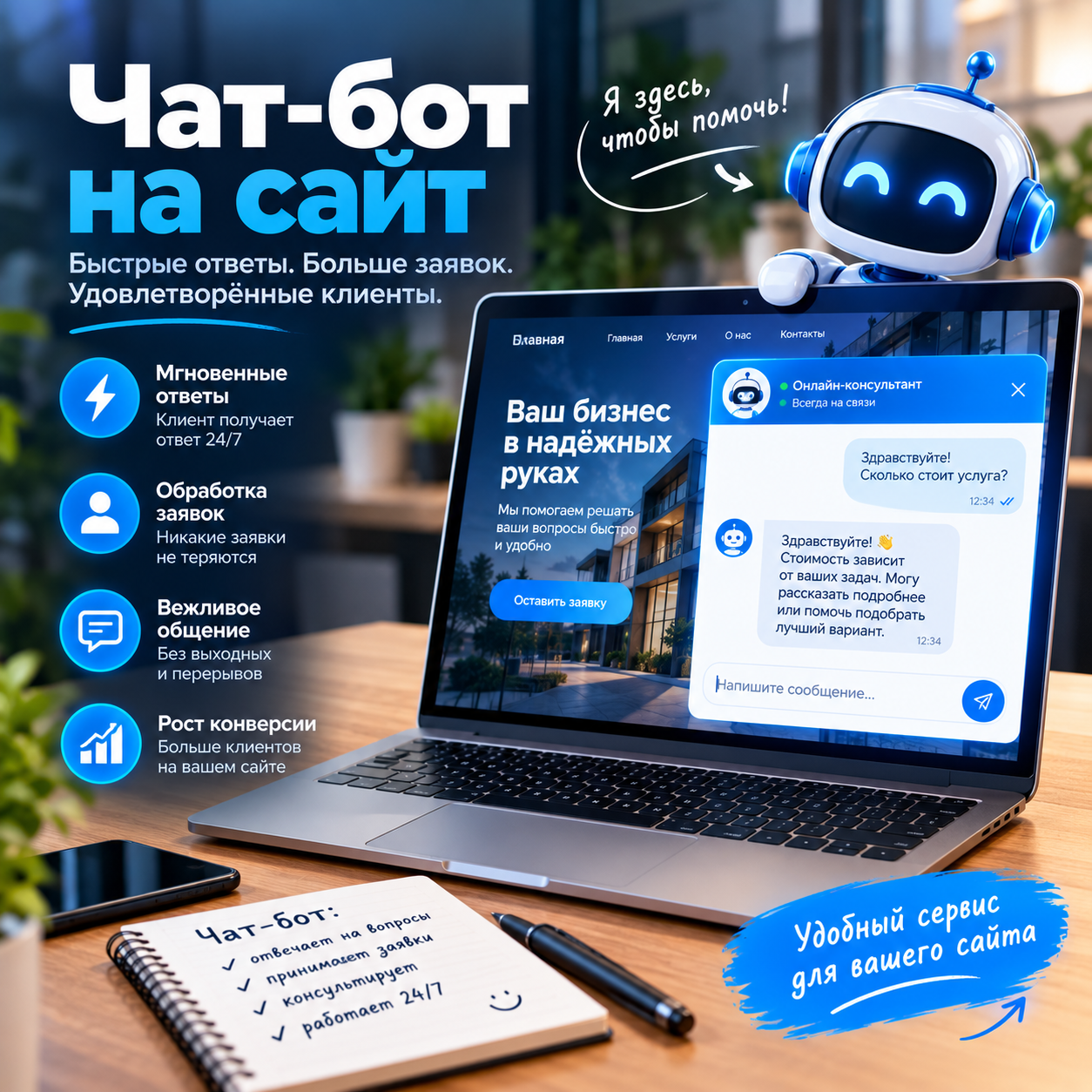 чат бот на сайт