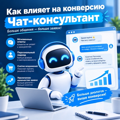 Как чат-консультант на сайте повышает конверсию — больше диалогов, больше заявок