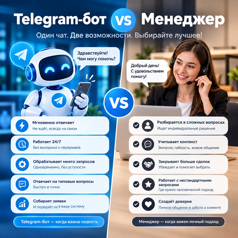 возможности телеграм бота